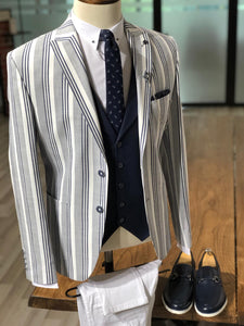 Slim-Fit Striped Jacket Gray-baagr.myshopify.com-suit-BOJONI