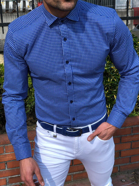 Slim-Fit Patterned Shirt (3 Colors) | BOJONI