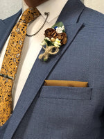 Load image into Gallery viewer, Herigass Slim-Fit Vest Blue-baagr.myshopify.com-1-Brabion
