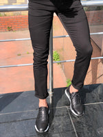 Load image into Gallery viewer, Slim-Fit Jeans Black-baagr.myshopify.com-Pants-BOJONI
