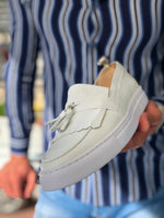 Load image into Gallery viewer, Ambass Calf-Leather Shoes White-baagr.myshopify.com-shoes2-BOJONI
