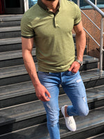 Load image into Gallery viewer, Barcos Slim-Fit Collar T-shirt (2 Colors)-baagr.myshopify.com-T-shirt-BOJONI
