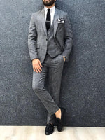 Load image into Gallery viewer, Boszi Slim-Fit Vest Gray-baagr.myshopify.com-1-Brabion
