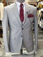 Load image into Gallery viewer, Barco Slim-Fit Suit Vest Gray-baagr.myshopify.com-suit-BOJONI
