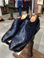 Load image into Gallery viewer, Marc Laced Patent Leather Shoes Navy-baagr.myshopify.com-shoes2-BOJONI
