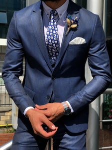 William Slim-Fit Plaid Suit in Blue-baagr.myshopify.com-suit-BOJONI