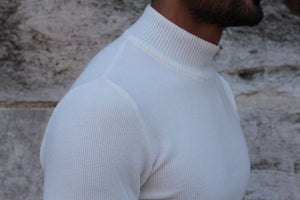 Patrick Knitted Slim-Fit Turtleneck in Ecru-baagr.myshopify.com-sweatshirts-BOJONI