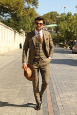 Load image into Gallery viewer, Peter Slim-Fit Plaid Suit Vest-baagr.myshopify.com-suit-BOJONI
