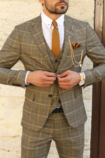 Load image into Gallery viewer, Peter Slim-Fit Plaid Suit Vest-baagr.myshopify.com-suit-BOJONI
