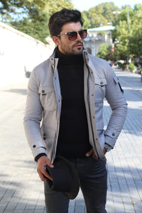 Panos Coat in Gray-baagr.myshopify.com-Jacket-BOJONI