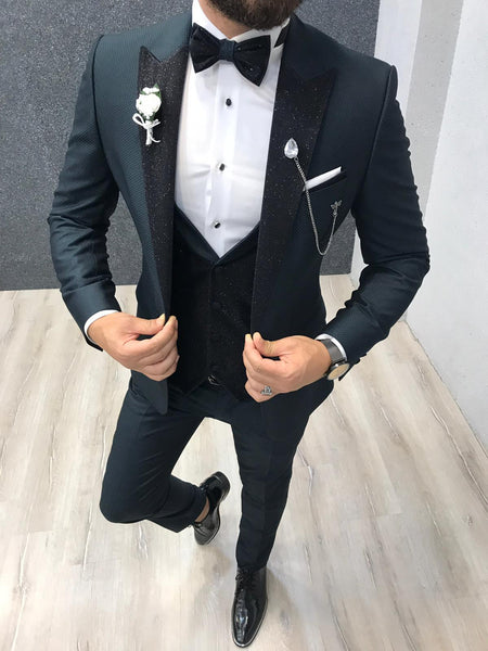 Matteo Royal Slim Fit Tuxedo Green | BOJONI