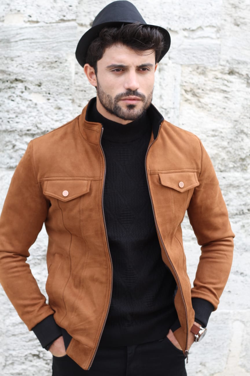 Men's camel coat slim cheap fit