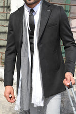 Load image into Gallery viewer, Slim-Fit Wool Coat Black-baagr.myshopify.com-Jacket-BOJONI
