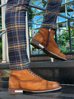 Load image into Gallery viewer, Casual Laced Boots Tan-baagr.myshopify.com-shoes2-BOJONI
