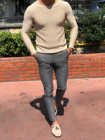 Load image into Gallery viewer, Merus Slim-Fit Knitwear Beige-baagr.myshopify.com-sweatshirts-BOJONI
