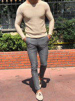 Load image into Gallery viewer, Merus Slim-Fit Knitwear Beige-baagr.myshopify.com-sweatshirts-BOJONI
