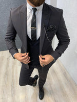 Load image into Gallery viewer, Kinda  Slim Fit Suit Dark Coffee-baagr.myshopify.com-1-BOJONI
