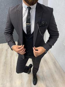 Kinda  Slim Fit Suit Dark Coffee-baagr.myshopify.com-1-BOJONI