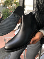 Load image into Gallery viewer, The Aqua Black Chelsea Boots-baagr.myshopify.com-shoes2-BOJONI
