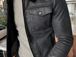 Load image into Gallery viewer, Alonso Leather Coat Gray-baagr.myshopify.com-Jacket-BOJONI
