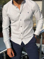 Load image into Gallery viewer, Wales Slim-Fit Striped Shirt in 2 Colors-baagr.myshopify.com-Shirt-BOJONI
