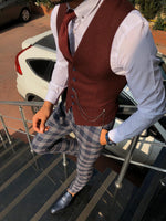 Load image into Gallery viewer, Slim-Fit Cotton Waist Coat-baagr.myshopify.com-suit-BOJONI
