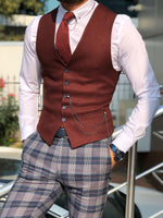 Load image into Gallery viewer, Slim-Fit Cotton Waist Coat-baagr.myshopify.com-suit-BOJONI
