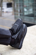 Load image into Gallery viewer, Sardinelli Laced Sports Shoes Black-baagr.myshopify.com-shoes2-BOJONI
