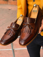Load image into Gallery viewer, Sardinelli Tassel Detail Leather Shoes Tan-baagr.myshopify.com-shoes2-BOJONI
