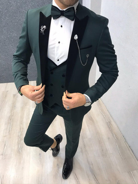 Royal Green Slim Fit Tuxedo | BOJONI
