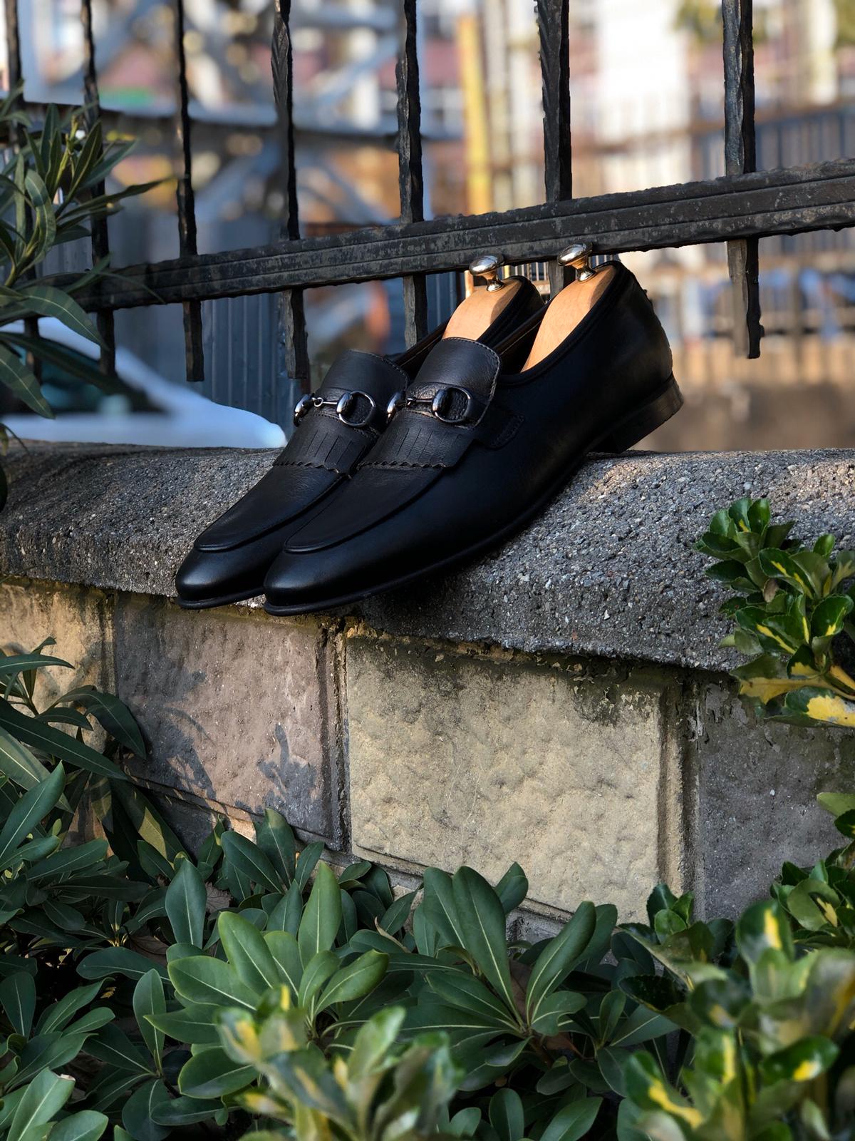 Buckle Detail with Classic Leather Shoes Black-baagr.myshopify.com-shoes2-BOJONI