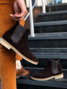 Suade Leather Classic Chelsea boots Brown-baagr.myshopify.com-shoes2-BOJONI