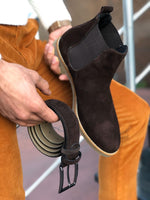 Load image into Gallery viewer, Suade Leather Classic Chelsea boots Brown-baagr.myshopify.com-shoes2-BOJONI
