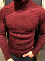 Load image into Gallery viewer, Ponto  Slim-Fit Wool Turtleneck Knitwear-baagr.myshopify.com-sweatshirts-BOJONI
