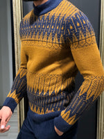 Load image into Gallery viewer, Tommy Slim-Fit Wool Half Turtleneck Knitwear Tabacco-baagr.myshopify.com-sweatshirts-BOJONI
