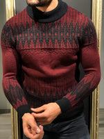 Load image into Gallery viewer, Tommy Slim-Fit Wool Half Turtleneck Knitwear Red-baagr.myshopify.com-sweatshirts-BOJONI
