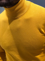 Load image into Gallery viewer, Rimini Slim-Fit Turtleneck Knitwear Yellow-baagr.myshopify.com-sweatshirts-BOJONI
