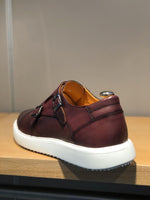 Load image into Gallery viewer, Sardinelli Eva Sole Double Buckle Monk Shoes Burgundy-baagr.myshopify.com-shoes2-BOJONI
