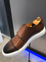 Load image into Gallery viewer, Sardinelli Eva Sole Double Buckle Monk Shoes Brown-baagr.myshopify.com-shoes2-BOJONI
