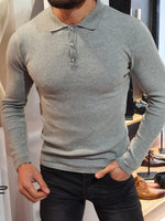 Load image into Gallery viewer, Carlos Slim-Fit Polo Sweater-baagr.myshopify.com-sweatshirts-BOJONI

