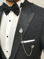 Load image into Gallery viewer, Zerno Brilliant Slim Fit Black Tuxedo-baagr.myshopify.com-1-BOJONI
