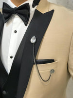 Load image into Gallery viewer, Zerno Brilliant Slim Fit Golden Tuxedo-baagr.myshopify.com-1-BOJONI

