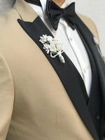 Load image into Gallery viewer, Zerno Brilliant Slim Fit Golden Tuxedo-baagr.myshopify.com-1-BOJONI
