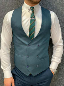 Kingston Green  Slim Fit Plaid Suit-baagr.myshopify.com-1-BOJONI