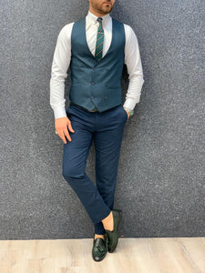 Kingston Green  Slim Fit Plaid Suit-baagr.myshopify.com-1-BOJONI