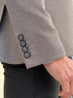 Load image into Gallery viewer, Bojoni Astoria Slim Fit High Quality Mono Collar Beige Knitted Blazer
