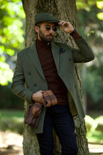 Load image into Gallery viewer, Bojoni Astoria Slim Fit Double Breasted Khaki Cachet Coat
