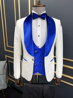 Load image into Gallery viewer, Rick Slim Fit Custom Design White Tuxedo
