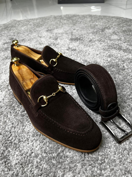 Bojoni Amato Special Edition Neolite Brown Suede Leather Loafer | BOJONI