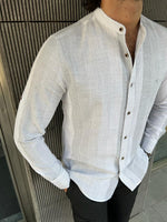 Load image into Gallery viewer, Giovanni Mannelli Slim Fit White Cotton Shirt
